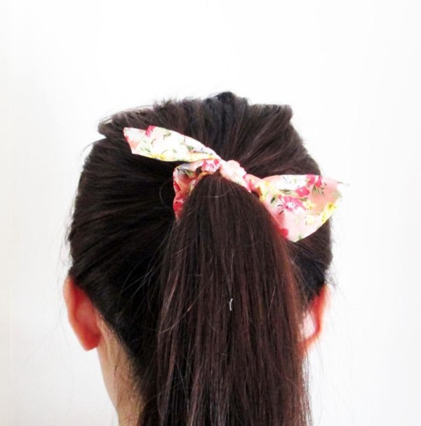 diy bow hair clip